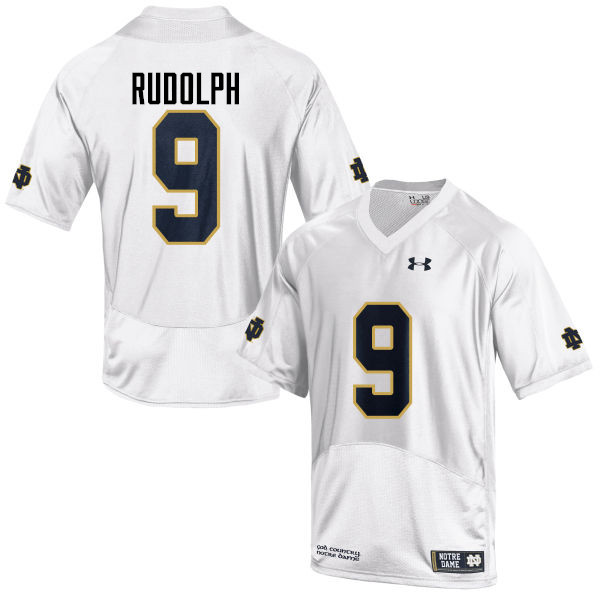 Men #9 Kyle Rudolph Notre Dame Fighting Irish College Football Jerseys-White